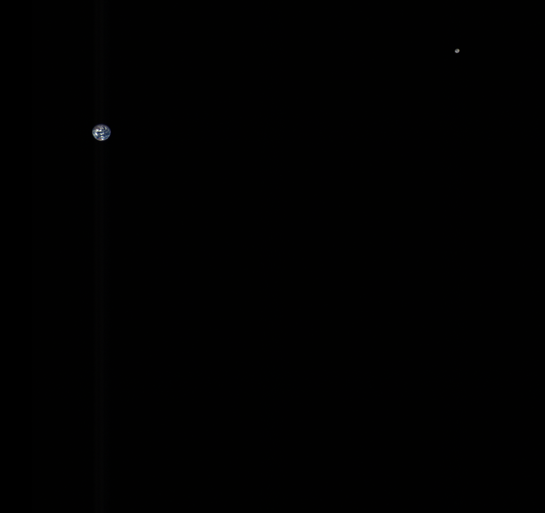 earth and moon
